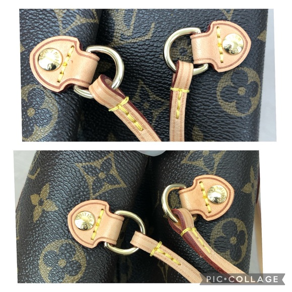 Louis Vuitton Neverfull MM Tote coated fabric cowhide leather trim Shoulder Bag - Picture 11 of 17